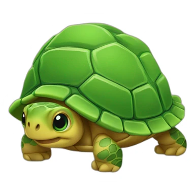 Cœur sur une tortue sticker