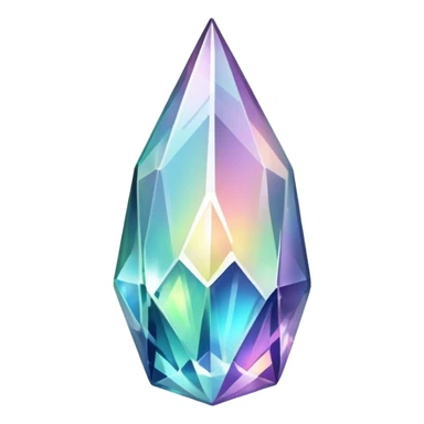 iridescent nebula crystal shard sticker