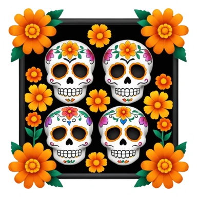 Mexican day of the dead sticker
