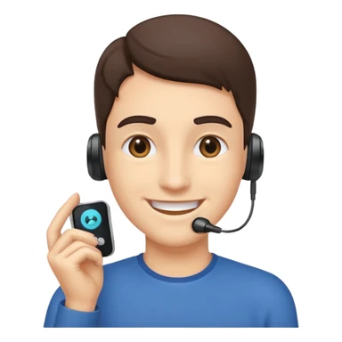 Un 😉 con audios puestos solo uno sticker