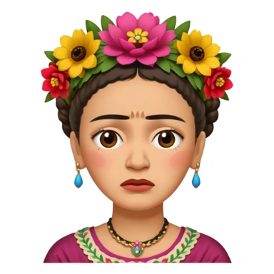 Frida Kahlo crying sticker