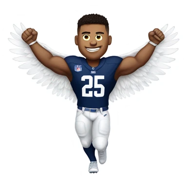 Saquon Barkley as an eagle sticker