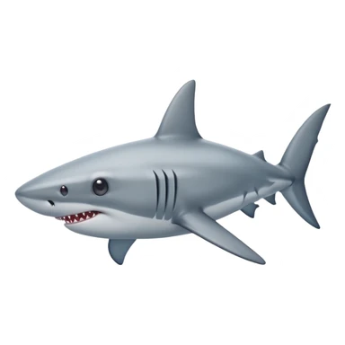 Shark with star eyes  sticker