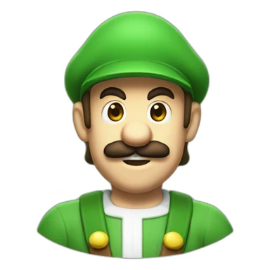 Luigi from super Mario bros sticker