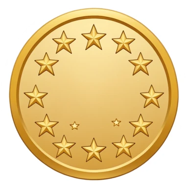 Can u make a emoji with 15 stars in a circle no face no nothin just lines and nothing in the middle and the stars have nothing it in too sticker