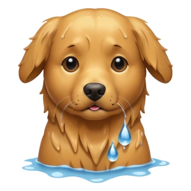 wet dog sticker
