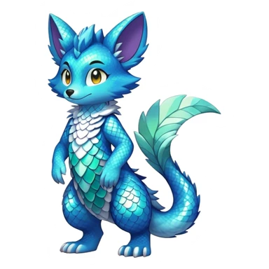 Shiny Cool Anthro Sona Fakemon Full Body sticker