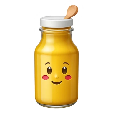 Mustard bottle sticker