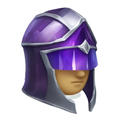 crystal geode paladin helmet sticker
