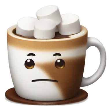 Coffee with marshmallows  sticker