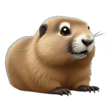 marmot with spider sticker