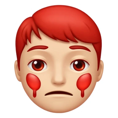 mancha vermelha na pele sticker