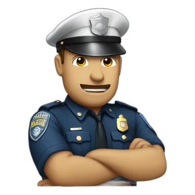 Policecap sticker