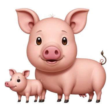 Une fourmi et un cochon dinde devant un trisomique  sticker