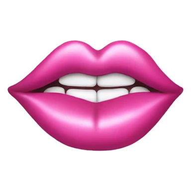 pink kiss lips sticker