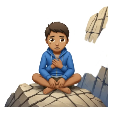 homme qui une montagne coincé dans les fesse sticker