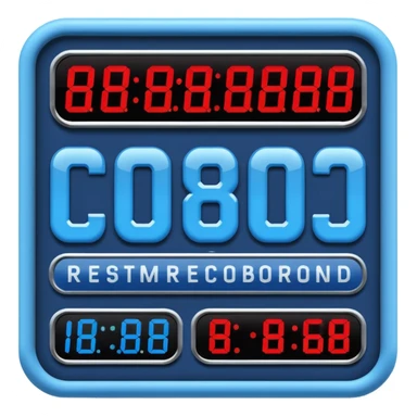 electronic scoreboard in blue (#00A3E0) and red (#F9423A) sticker