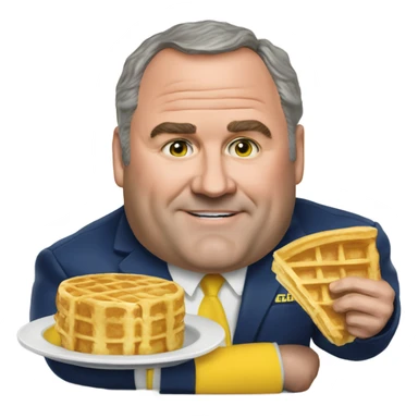 Mike McCarthy with Waffle House menu sticker