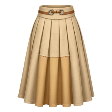 beige ancient skirt cloth sticker