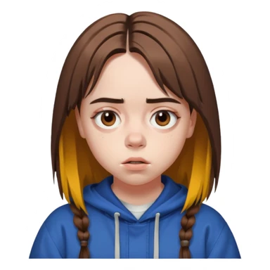 Billie Eilish just face  sticker