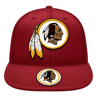 Washington Redskins hat sticker