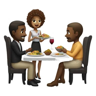 dinner date sticker