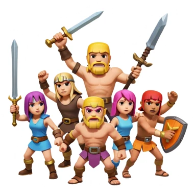 Clash of clans game sticker