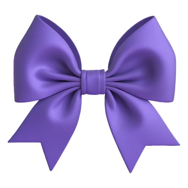 elegant satin hair bow sticker