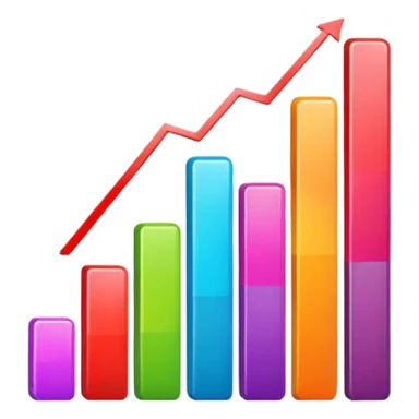 grafico de barras descendente sticker