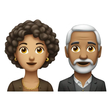Georgian man and woman sticker