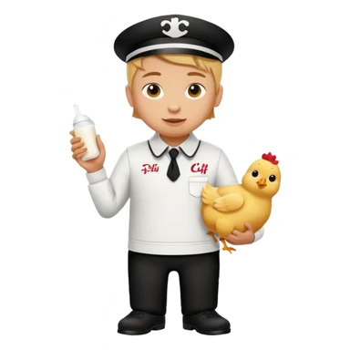 Chic fil a peeing sticker