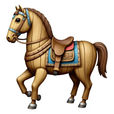 trojan horse no saddle sticker