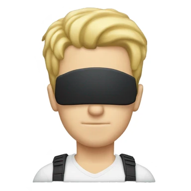 white guy with blonde hair playing ps5 sticker