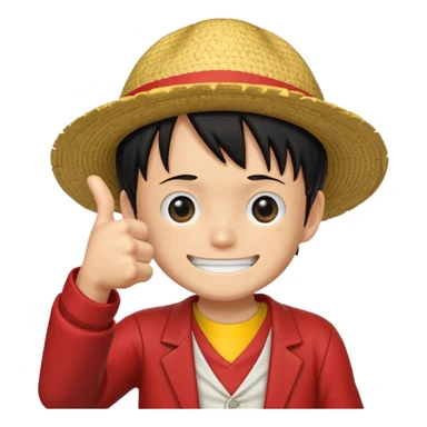 luffy giving a thumbs up in joyboy style sticker