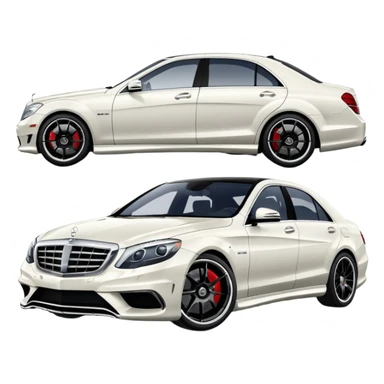 mercedes s63 amg 2012 with white paint  sticker