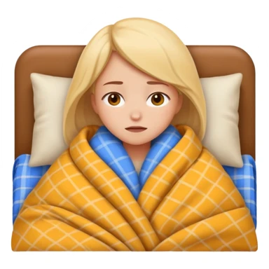 cute girl cosy blanket emoji sleepy in  sticker