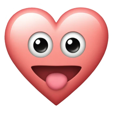 heart with E initial inside sticker