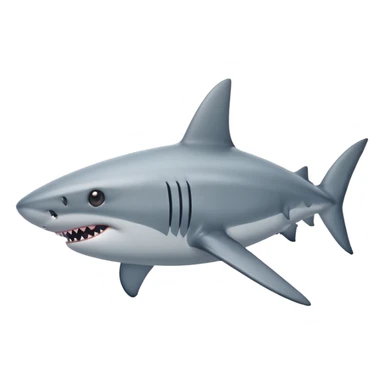 Shark with star eyes  sticker