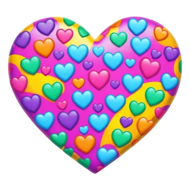 lisa frank rainbow leopard print heart sticker