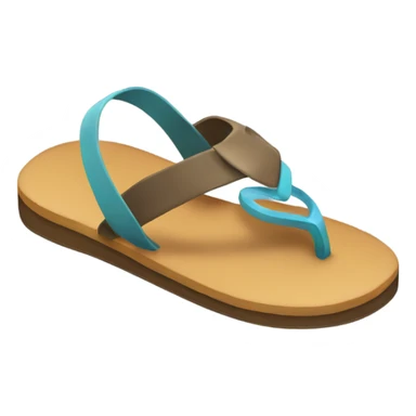 Holding a flip flop  sticker