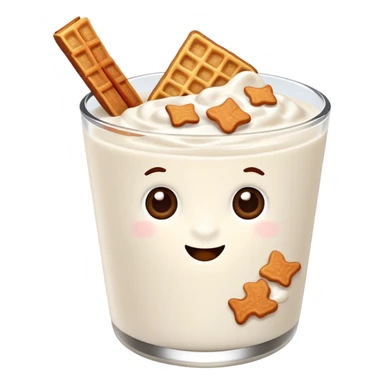 Yogurt with cinnamon toast crunch cereal sticker
