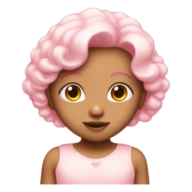 Light baby pink heart sticker