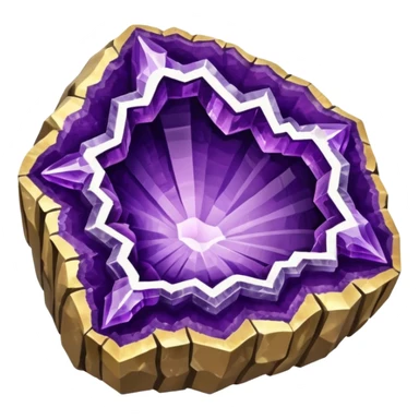An amethyst geode sticker