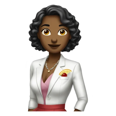 Cocktail hour girl funny sticker