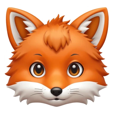 une tête de renard trop kawaii sticker