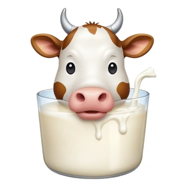 cow in a milk sticker
