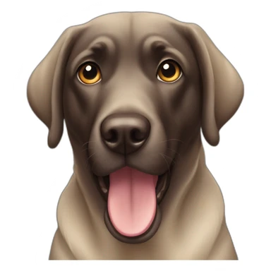black labrador shocked sticker