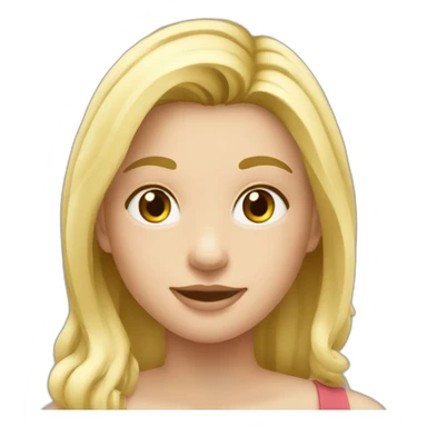 fille blonde sur un chameux sticker