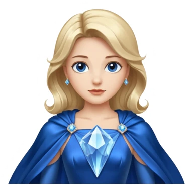 A blue satin dress with crystal bodice and flowing cape.




























 sticker