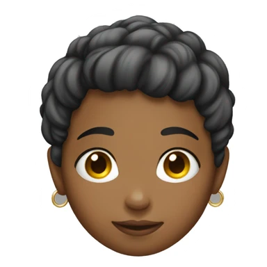 Short haired girl with 10 rings sticker